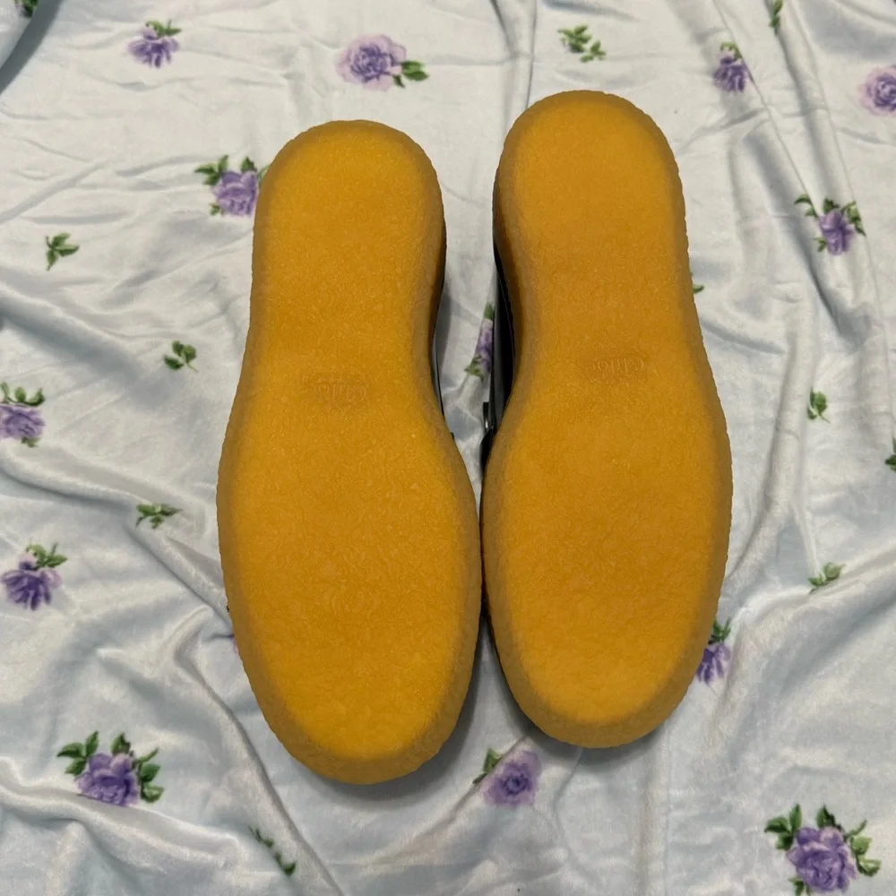 NWOB Chloe Jamie Black Platform Leather Tassel Loafers sz37 - Picture 3 of 7